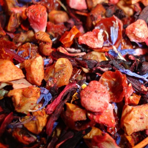 Infusión nata y fresas